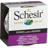 Schesir Gelee 12x85g Thunfisch mit Rinderfilet