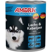 Amora Dog Pur 6x800g Kabeljau und Seelachs