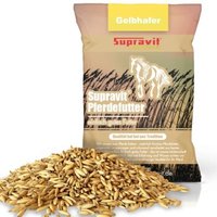 Supravit Hafer ganz - Frischer gelber Futterhafer natürlich & ungeschält für Pferd und Pony | staubfrei & riecht gut I Hafer Energie & Kraftfutter Pferd 20 kg
