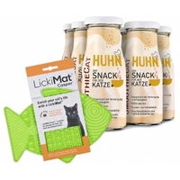 SmoothieCat Huhn 6x 150 ml + Lickimat Grün