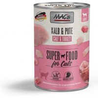MAC's Nassfutter Katze Adult Kalb und Pute 6x400 g