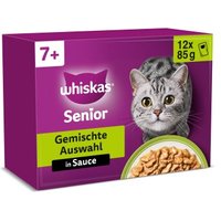 Whiskas Multipack 7+ Gemischte Auswahl in Sauce 12 x 85g
