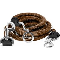 Freudentier Umhängeleine, Hundeleine 3m braun