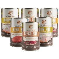 Wildfang Nassfutter Mix 6 x 400g - BARF Qualität