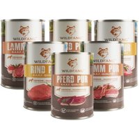Wildfang Nassfutter Mix 6 x 400g - BARF Qualität