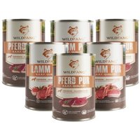 Wildfang Nassfutter Mix 6 x 400g - BARF Qualität