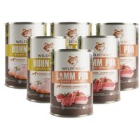 Wildfang Nassfutter Mix 6 x 400g - BARF Qualität