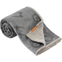 FEANDREA Wasserdichte Hundedecke Sherpa Fleece Grau XXL