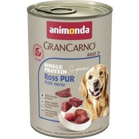 animonda GranCarno Single Protein Supreme Nassfutter Hund Adult, Ross pur 12x400 g