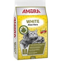 Amora Katzenstreu White Compact mit Aloe Vera Duft 15 Liter