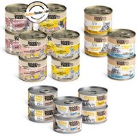 Dogs'n Tiger Adult Nassfutter Katze, Mixpaket, Lecker Hühnchen! 18 teilig