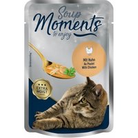MOMENTS Soup Nassfutter Katze Adult, Huhn 24x40 g