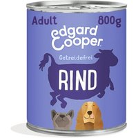Edgard & Cooper Nassfutter Hund, Adult, Rind 6x800 g