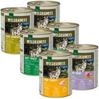 REAL NATURE WILDERNESS Nassfutter Hund, Adult 6x800 g Mixpaket 1
