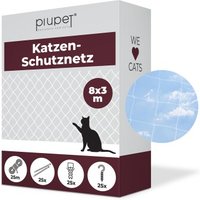 PIUPET Katzennetz transparent 3 x 8 m