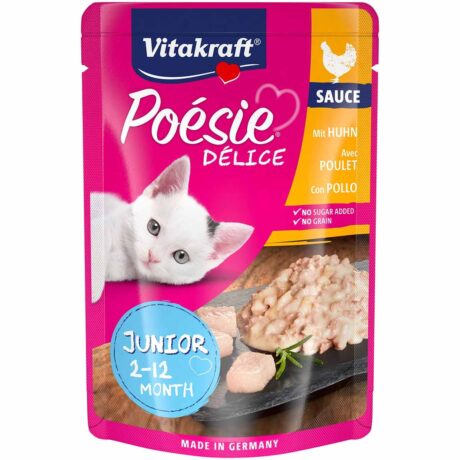 Vitakraft Poésie Délice Sauce und Huhn Junior 23x85g