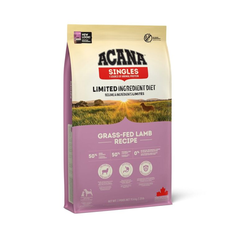 ACANA Adult Grass-Fed Lamm ist ein hochwertiges Hundefutter mit vielen frischen Zutaten aus der Region Alberta.