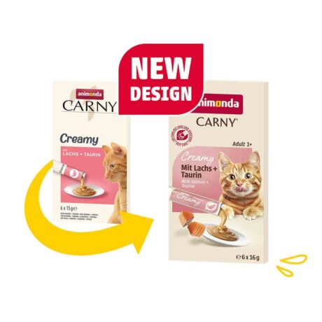 animonda Carny Adult Creamy mit Lachs + Taurin 30x15g