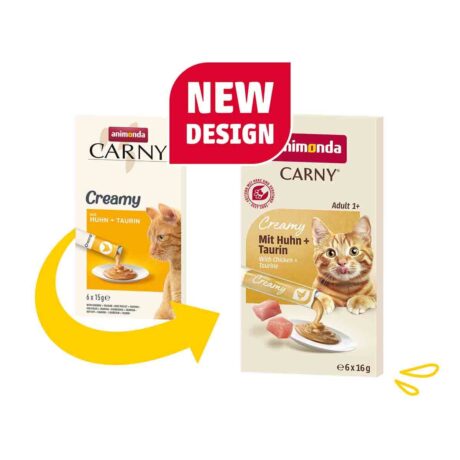 animonda Carny Adult Creamy mit Huhn + Taurin 30x15g