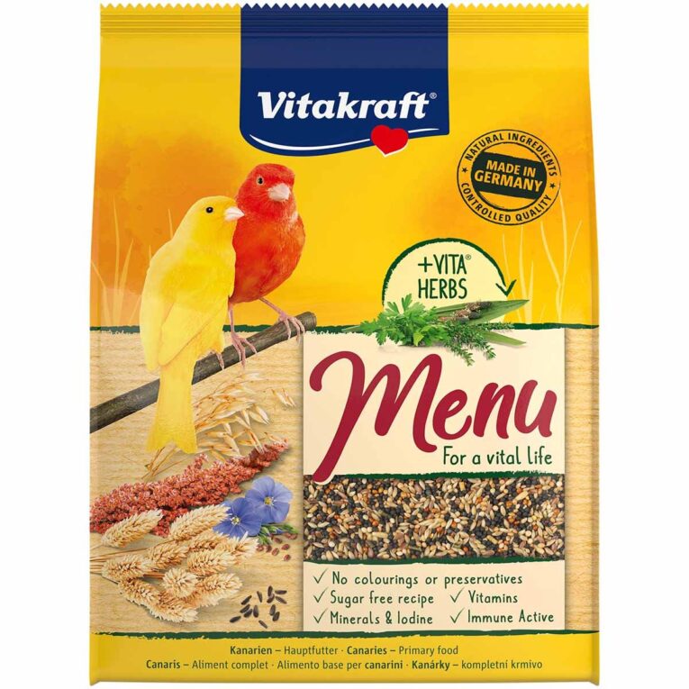 Kanarien Menu ist eine artgerechte und ausgewogene Mischung