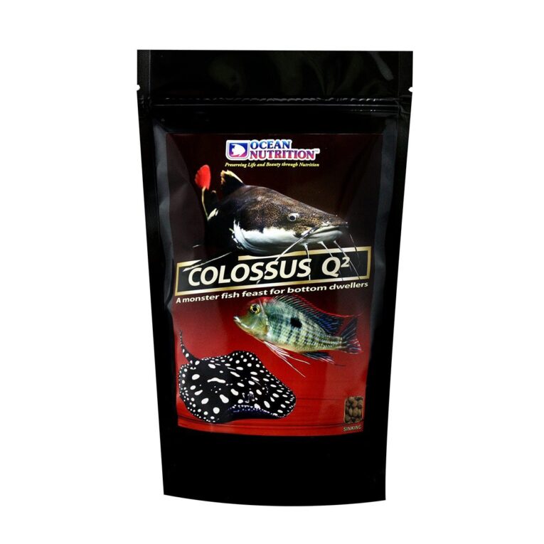 Die Ocean Nutrition Colossus Q2 sind sinkende Futterpellets für große Süßwasserfische.