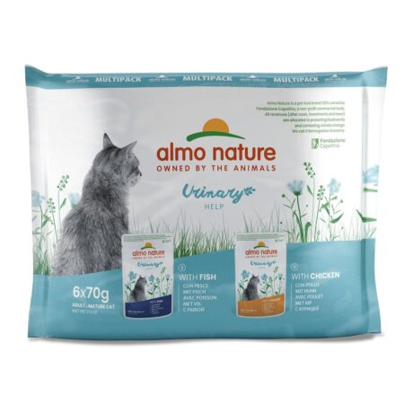 Almo Nature Holistic Urinary Help Multipack mit FischundHuhn 2x6x70g